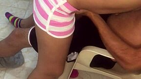 Latina teen 18+ fucks while watching porn