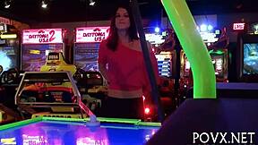 beauty bows down for a hard fuck