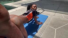 ebony thot fucked for team spot intriguingly