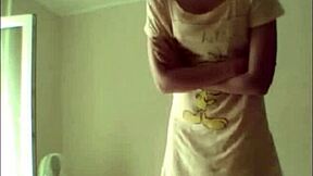 russian teen strips on skype showing off small tits