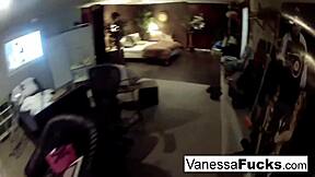 Two young pornstars masturbate together