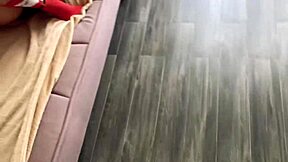 In the dorm, I caught my Russian roommate masturbating and surprised her with insertion