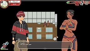 indian yoga teacher says, 'want some bukkake?' in spooky milk life