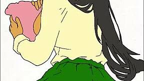 ebony student receives hot black dick in school uniform hentai