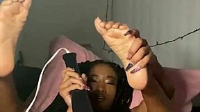 Ebony Teen Squirts Hard on Monster Black Cock