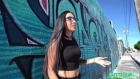 paulina ruiz bends over for monster cock!