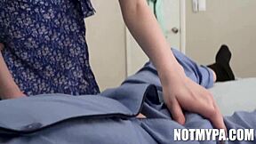 uh, relieving his aches with selina bentz and evan stone got intense!