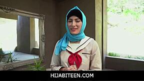 hey angeline red, ready to go deep with donnie rock in hijab?