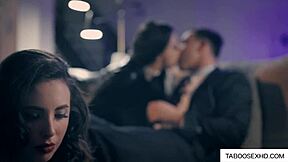 Threesome Madness! Cum Swapping Teens in Hardcore Orgy Bent Over for Erotic Submission!