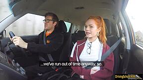 Ella Hughes Swallows Monster Cumload After Outdoor Blowjob and Handjob.