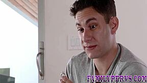 Slutty stepsis gets facial after hardcore fuck and suck