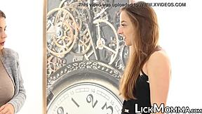 luscious stepmom seduces and devours young 18yo dyke pussy