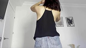 i can't resist filming my sexy Latina neighbor for her boss