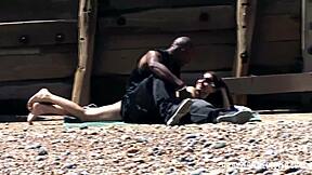 Bbc Slams Cheating Redhead Teen On The Beach After Ripping Clothes