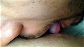 licking teen 18+ pussy closeup with amateurs in homemade couple scene.