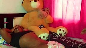 rough teen gagging on deepthroat in homemade action