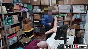 Thief Girl Feels Intense Punishment With Hard Slam