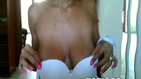 Toticos Com - Fine Ass Dominican Girl With Glasses Gets Naked On Live Webcam