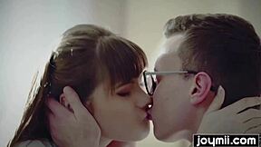 Joymii- horny college brunette Luna Rival bangs her best friend hard