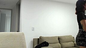 Behind the scenes with hot Latina teen creampie