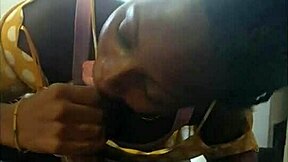 Sweet Teen In Sexy Lingerie Looks Like Ebony Milf, Gets Big Dick Stuffed In Saucy Wet Juicy Mouth - Jhodez1.