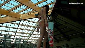 Watch Alla Smoke Naked in the Pool, Petite Babe Juicy Ass