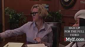 busty tutor helps frustrated teen student with lessons