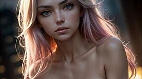 pink haired girls' sex with natural tits, i can't get enough