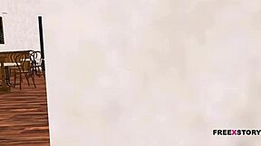 Look at this cute teen posing sexily in 3D