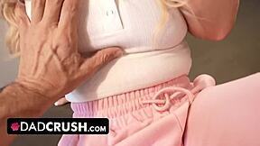 Slutty Blonde Teen Sends Nudes to Stepdad by Mistake