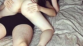 horny stepsister rides my fat cock to orgasm