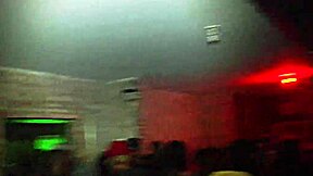 Ebony Girl Does Striptease in Public