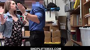 Pregnant Kimmy Granger gets fucked by security officer for shoplifting 😍