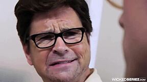 Kristina Rose bent over for fingering and cumshot