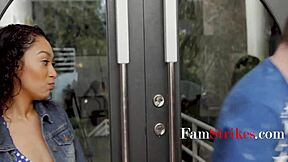 Threesome with skinny stepsisters Amber Summer and Sarah Lace feels unreal