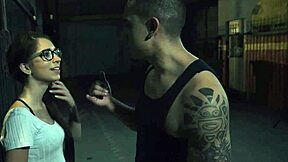 Spex teen gets dominated and roughfucked in public bondage.