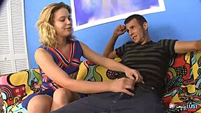 Teen babe offers her sweet hole for the young 18+ cock