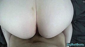 Big Ass Redhead Gamer Girl Takes POV Creampie. Can She Handle More?