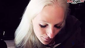 Pick up this German slut in the parking garage and fuck her publicly