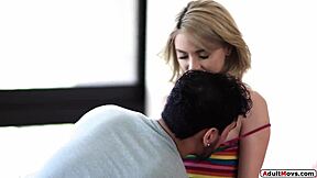 small tits teen rides cock and squirts