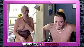 Petite Taylor bangs Jarrod in first time interview