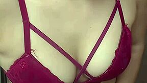 Check out my red lingerie striptease