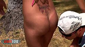 hot pornstar barbie banks outdoor rough anal