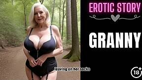 horny gilf enjoys steamy garden sex with granny lover