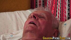 teen fucks old grandpa and gets oral