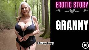 horny gilf enjoys steamy garden sex with granny lover