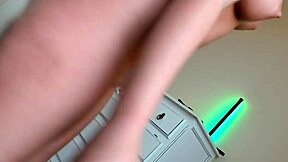 Latina brunette teen twerks big ass on webcam, showing small tits and tight pussy in close-up