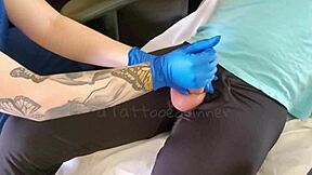 Fat blonde nurse visits for teen's orgasm