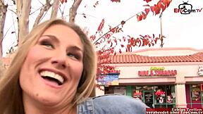 Skinny Blonde Enjoys Big Black Cock