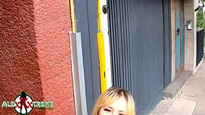 petite latina with small tits gets oral and fucked hard on sofa to orgasm